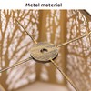 SWAIFDEE Etched Forest Metal Lampshade, Rectangle Large Lamp Shade Fitter