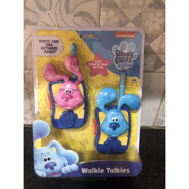 Blues Clues Characters Static-Free Long-Range Blue & Pink Kids Walkie