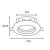 Volteck Lait EMP-105L, Luminario de LED 5 W empotrar redondo