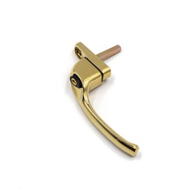 Armis Espag Cranked Window Handle - Left, Gold (PVD), 40mm