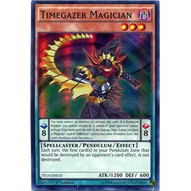 Yu-Gi-Oh! - Timegazer Magician (YS14-EN010) - Super Starter - Space-Time Showdown - 1st Edition - Super Rare