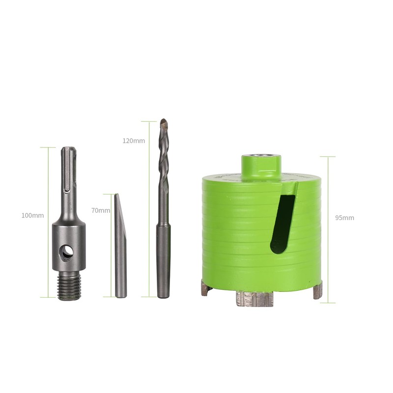 BETTERI Diamond Drill Bit Concrete 82 mm, Socket Countersink Set