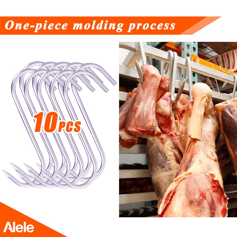 Alele 8 Inch Meat Hook Heavy Duty Stainless Steel Butcher