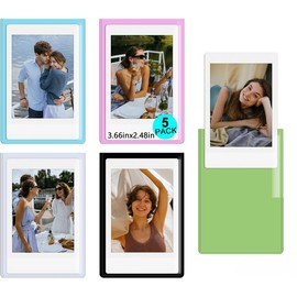 5 PCS Magnetic Picture Frame 2x3 Colorful Magnet Photo Frames for Refrigerator Magnetic Picture Holder Fridge