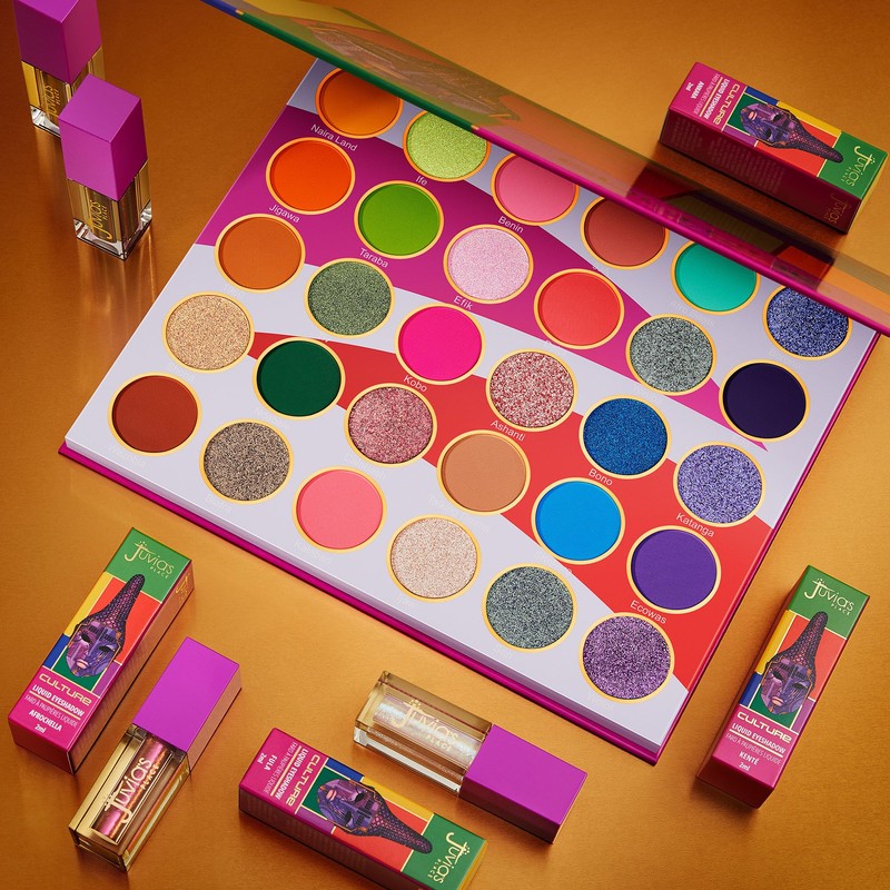 Juvia's Place Duochrome Liquid Eyeshadow, AfroChella, Iridescent Pink to Yellow,