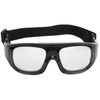 Impactresistant PC Sports Basketball Glasses Removable Headmounted Protective Goggles(black )