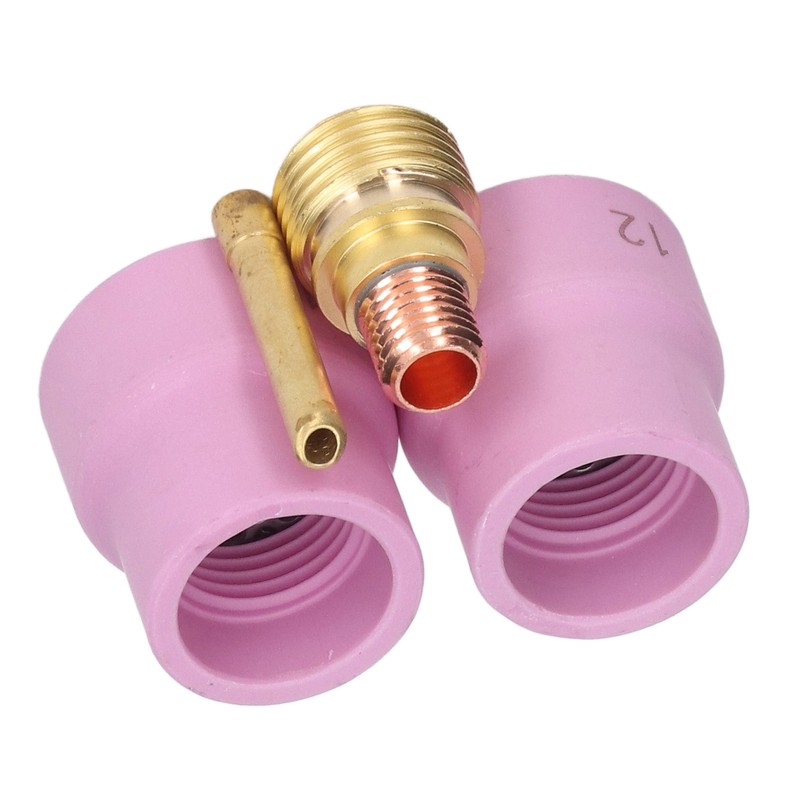 4Pcs TIG Welding Accessory Set Ceramic Nozzle 2.4mm Gas Lens