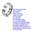 Fashion Month Womens 4mm Tungsten Carbide White Ring Engraved English