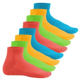 8 pairs of Sneak-iT! Short Socks With Terry Cloth Sole for Men and Women - 39-42