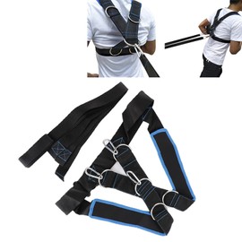 Kuuleyn Speed Harness Trainer, Running Belt, Speed Strength Training Sledge Shoulder Strap Resistance Band Belt Sports Equipment