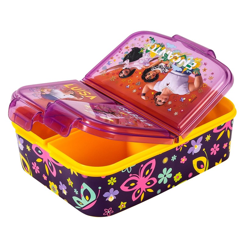Zawadi Global Encanto Kids Childrens Multi Compartment Rectangular School Travel