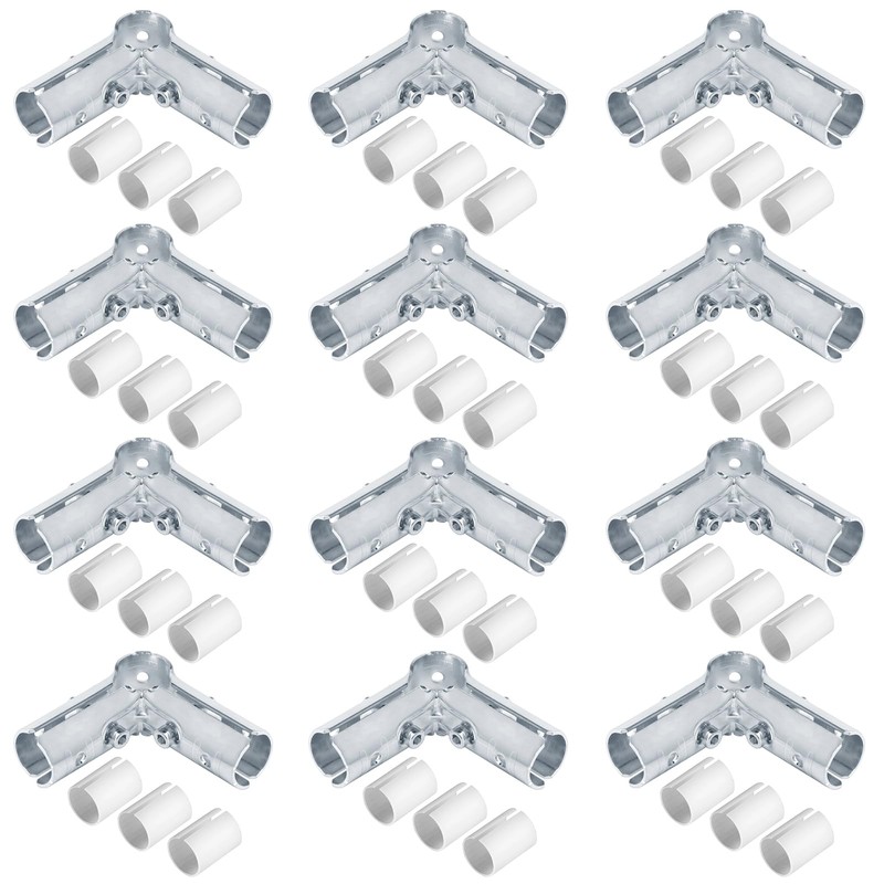 eoere 12 Sets 90 Degree 3 Way Cross Pipe Connector