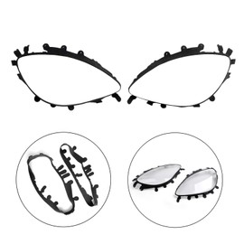 Areyourshop 2PCS Headlight Lens Replacement Black Trim Gaskets for 2005-2013 C6 Fit for Corvette