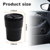 Car Trash Can with Lid, Mini Portable Leakproof Auto Garbage
