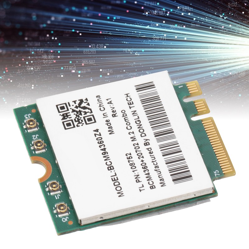 Wireless Network Card 802.11ac 1300Mbps WiFi Bluetooth 4.0 M.2 NGFF