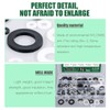 Keadic 420pcs Nylon Insulating Flat Washers Assortment Kit White/Black Gaskets