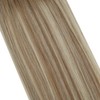 Ugeat Micro Link Hair Extensions Human Hair Light Brown with