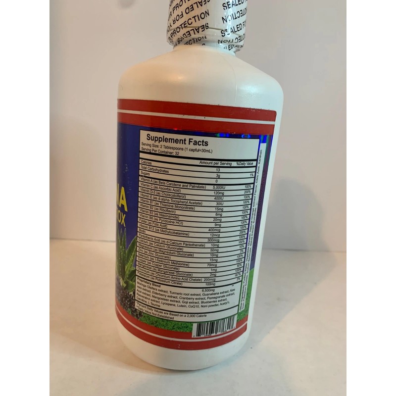 G.M.J. JUGO de MORINGA TURMERIC GUANABANA PLUS ANTIOX 32FL.OZ ANTI