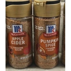 McCormick Finishing Sugar New 2025 Set Of 2 Apple Cider Pumpkin Spice Ships Toda