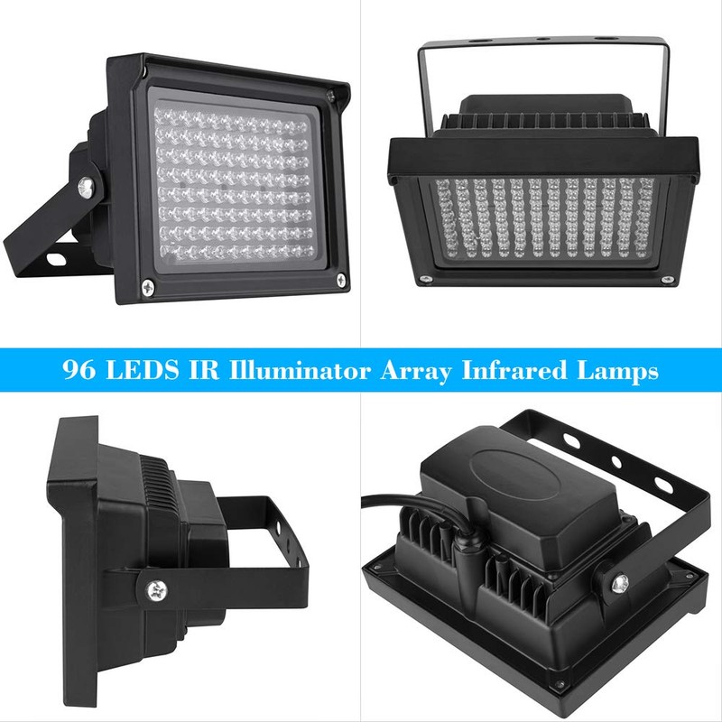 Fesjoy IR Illuminator Array Infrared Lamps 96 Infrared LEDs Outdoor