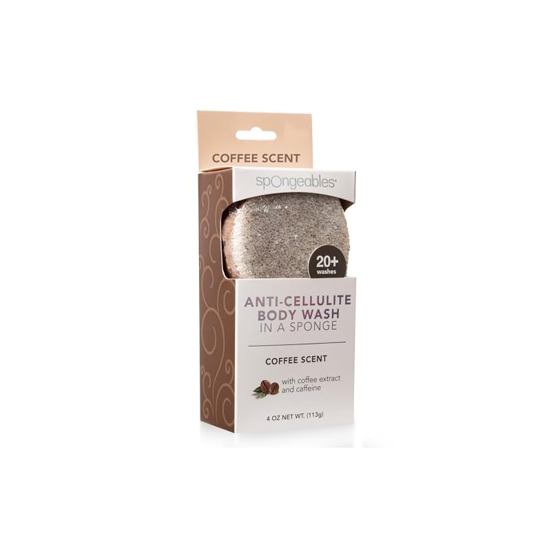 Spongeables - Gel anticelulítico para el cuerpo en una esponja,