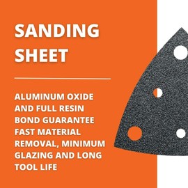 FEIN 63717108019 40 Grit Triangular Perforated Sanding Sheet, Multi-Colour