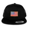 5 Panel Small Yellow American Flag Embroidered Iron On Patch