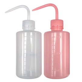 GEN'C BÉAUTY Tattoo Wash Lash Wash Bottle Safety Rinse Bottle Wash Tattoo Supplies 250ml Multicolors (White & Pink)
