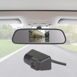 iPoster 4.3" Screen Mirror Rear Monitor Reversing Backup Camera For Ford Transit Connect