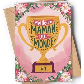 Greeting Cards for Everyone Muttertagskarte – Ich liebe dich Mama Karte zum Jahrestage, Valentinstag – süßes Geschenk zum Muttertag von Tochter und Sohn – EU 123