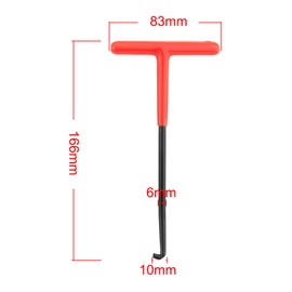 Madlife Garage Trampoline Tool Brake Spring Hook Exhaust Spring Hook ​T-shaped Handle Spring Puller Puller Tool for Motorcycles, Bicycles, Trampolines, Pack of 2