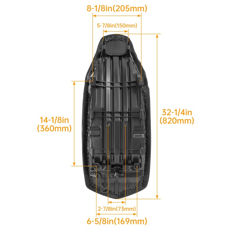 KUAFU Seat Replacement Compatible with 2004-2013 Yamaha Raptor 350 YFM
