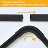Hoeflife 90° Curved Connectors for Ceiling Curtain Track, Ceiling Track