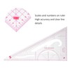 5Pcs Curve Ruler MultiFunction Plastic Vary Form Sewing Grading Proofing