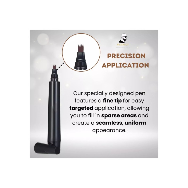 Beard Filler Pen kit Dark Brown Beard Pen with Brush