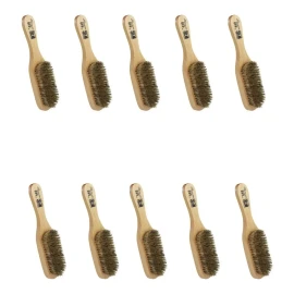 Phillips 440 10pz Cepillo Barbero Cerda Natural Mango Madera
