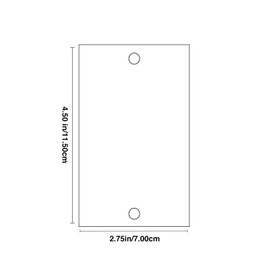 ENBRIGHTCO,Blank Wall Plates,1-Gang,Polycarbonate,Red Blank Wall Plate Cover, Single Gang, Standard Size,PCSPR00003 (Red, Blank Switch Plate)