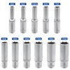 DAKCOS 11PCS Hex Long Socket Set,1/4" Drive Metric Deep Socket,