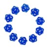 D20 Dice, 10 pcs Polyhedral Dices Set Clear 20 Sided