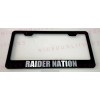 BLVD Raider Nation Stainless Steel Chrome Finished License Plate Frame
