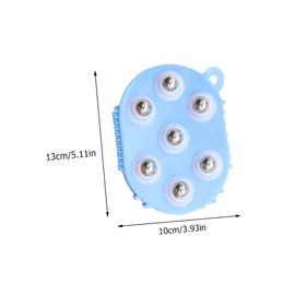 Baluue 2pcs Neck Massager Steel Beads Waist and Leg Massager for Body Relief Random Color