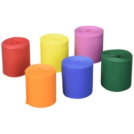 Heyda 203376099 Kreppbänder (5 cm x 10 m, sortiert 32 g qm, 6 Rollen)