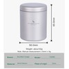 Boundless Voyage Titanium Tea Caddy Tea Canister Ultralight Portable &