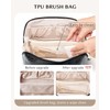 Yikisite Travel Makeup Bag, Large Capacity Cosmetic Organizer for Women,