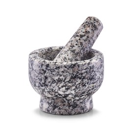 Zeller 24505 Mortar and Pestle Set, Granite, Grey, 9 x 9 x 6.5 cm 2 Units