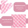 Oven Mitts for Kids Christmas Kitchen Gloves Baking Tool Microwave