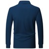 ZITY Long Sleeve Polo Shirts for Men 3 Pack Collared