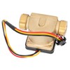 G1/2in Male Water Flow Sensor Counter Brass Hall Flowmeter DC