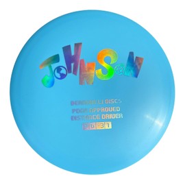 Bernoulli Recycled Plastic Disc Golf Driver | Silver Hot Stamp | 170-175 Gram | PDGA Approved (Light Blue)