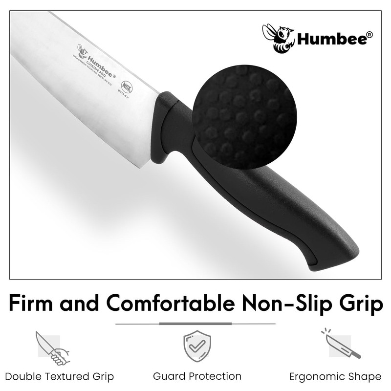 Humbee 8-Inch Chef Knife, NSF Certified Razor-Sharp High Carbon Stainless